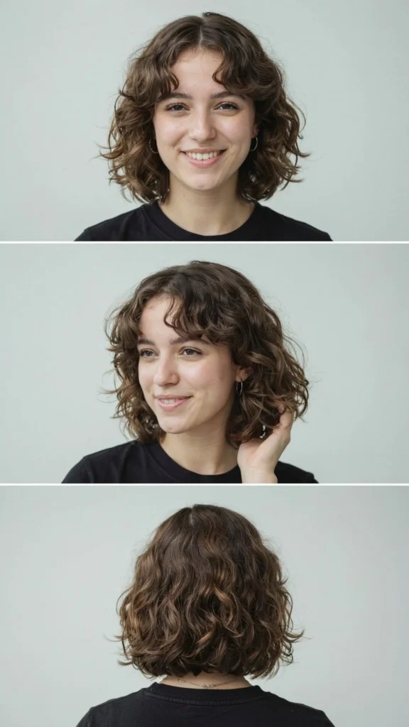 Curly Layered Lob