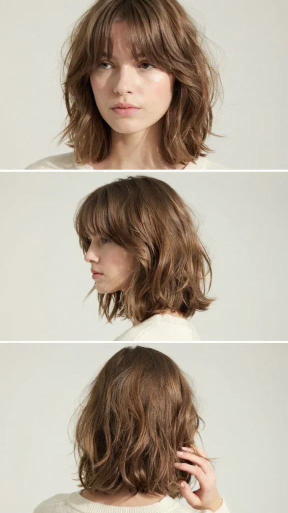 Wavy Shag for Fine Hair