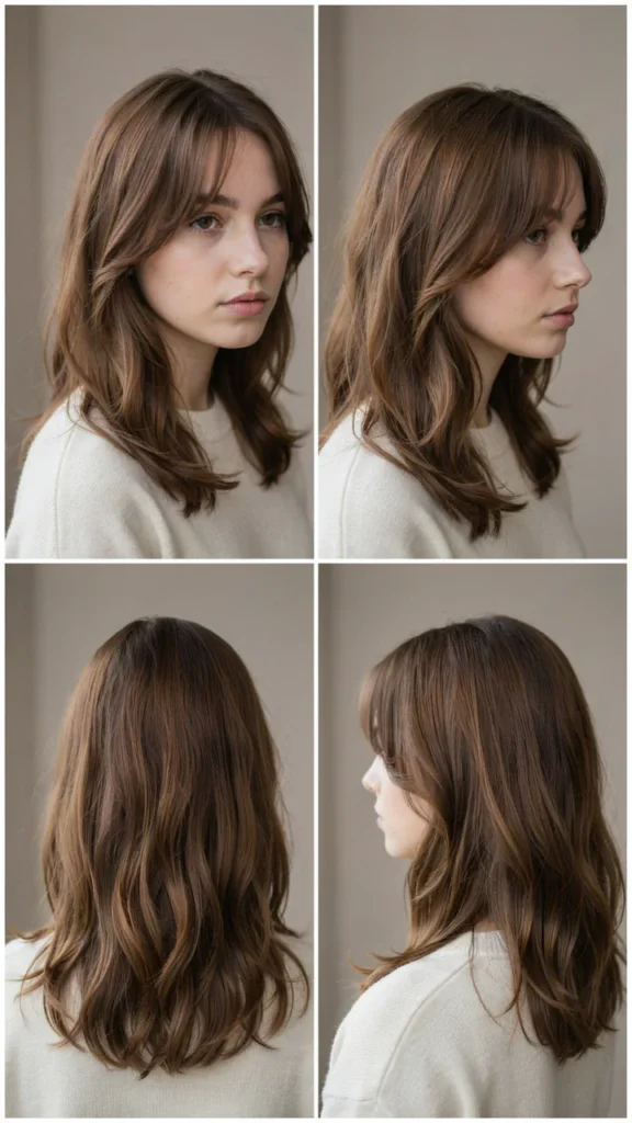 Wavy Layers With Side Bangs