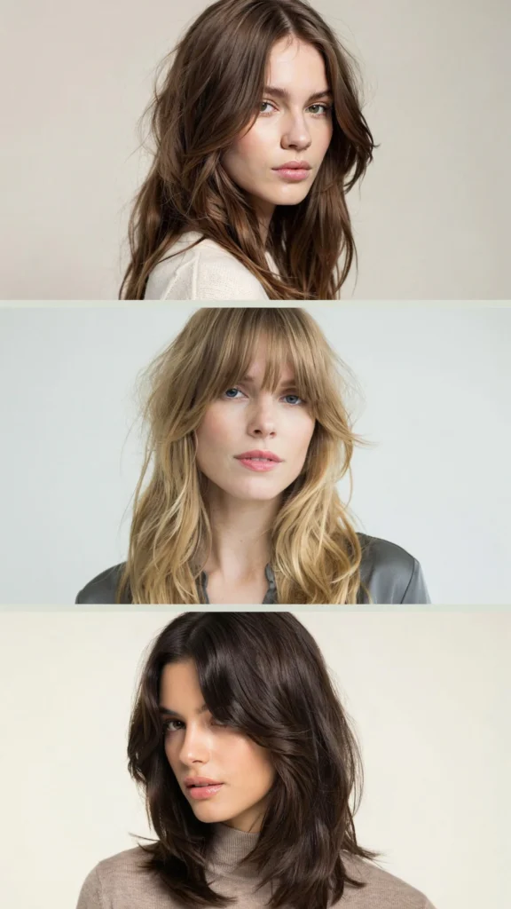 Choppy Long Layers With Soft Curls
