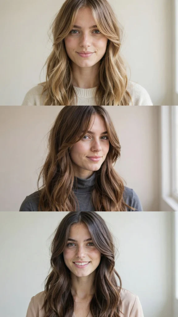  Long Layered Cut With Long Bangs