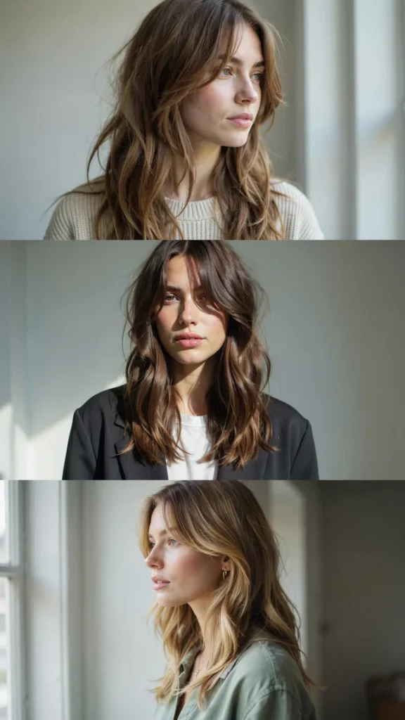 Long Shag With Side Bangs