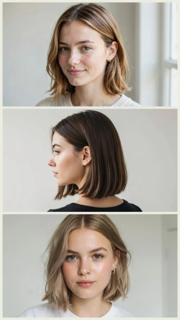 Chin-Length Bob With Side Part