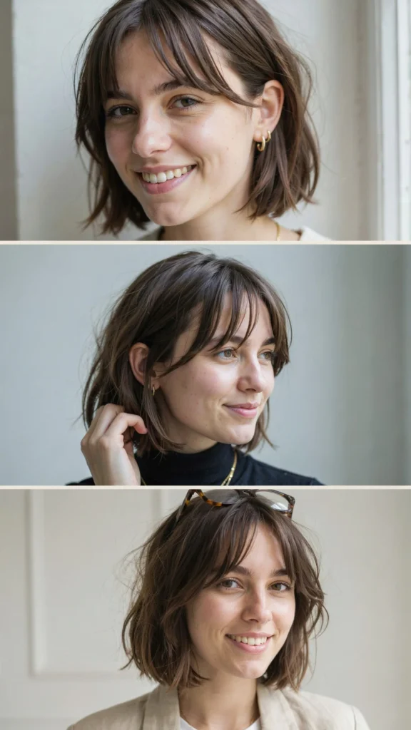 Short French Bob with Alt Bangs