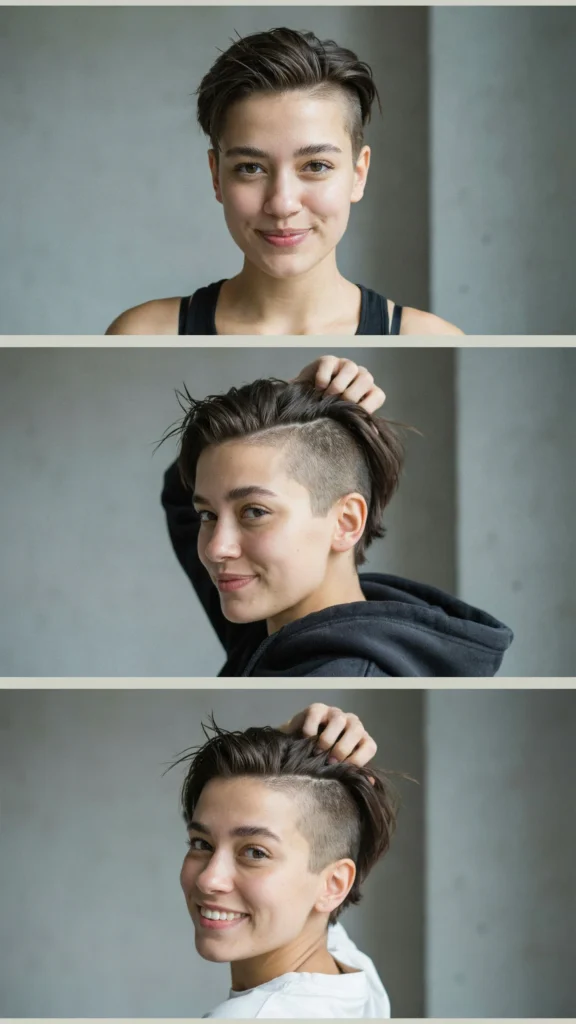 Short Mohawk-Inspired Cut