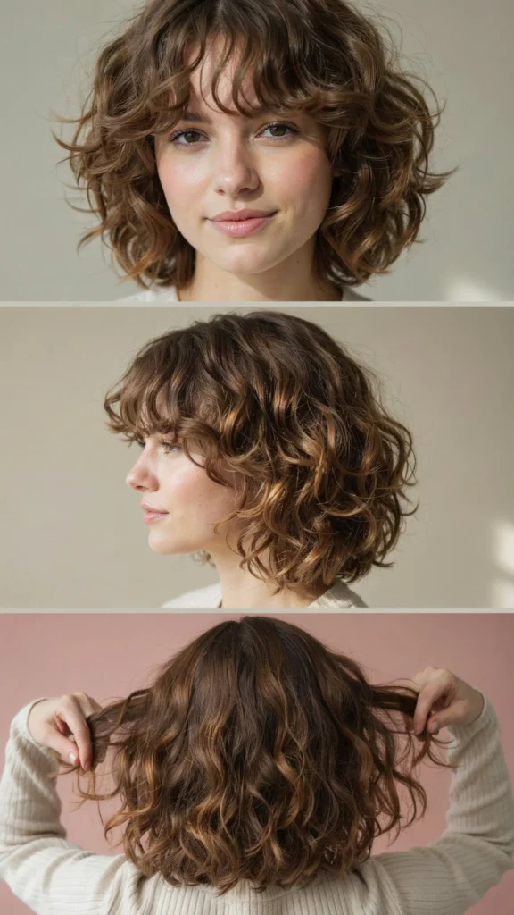 Curly Butterfly Cut