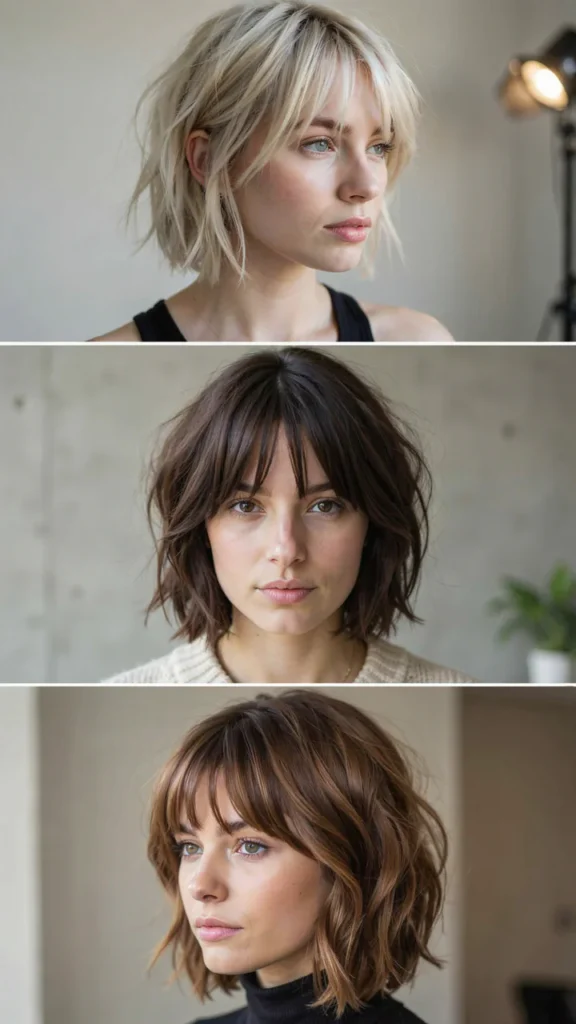 hort Shag With Micro Bangs