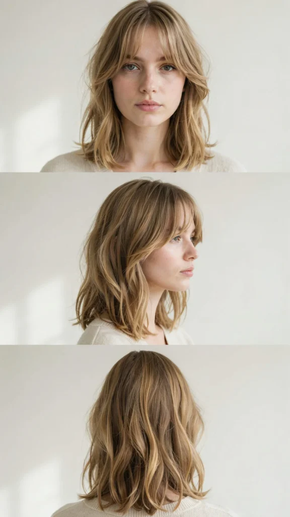  Wavy Layers With Soft Bangs