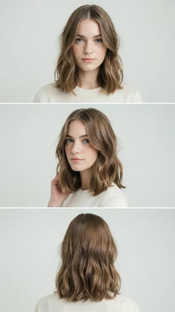 Middle-Part Wavy Layers