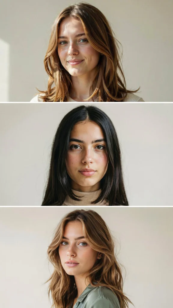 Long Haircut With Chin-Length Face Layers