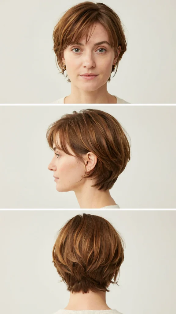 1. Soft Layered Pixie Cut
