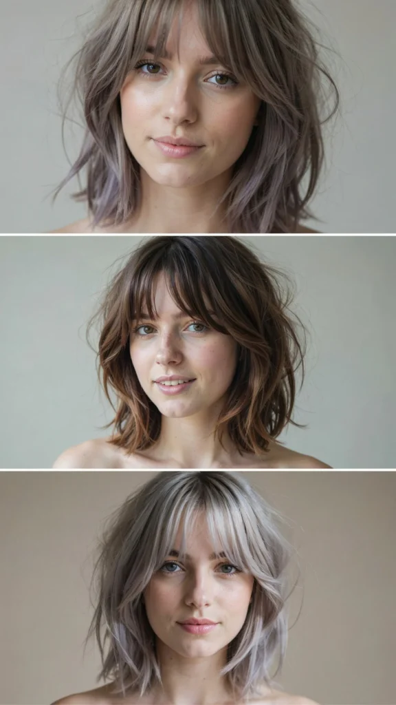 Shaggy Cut With Curtain Bangs
