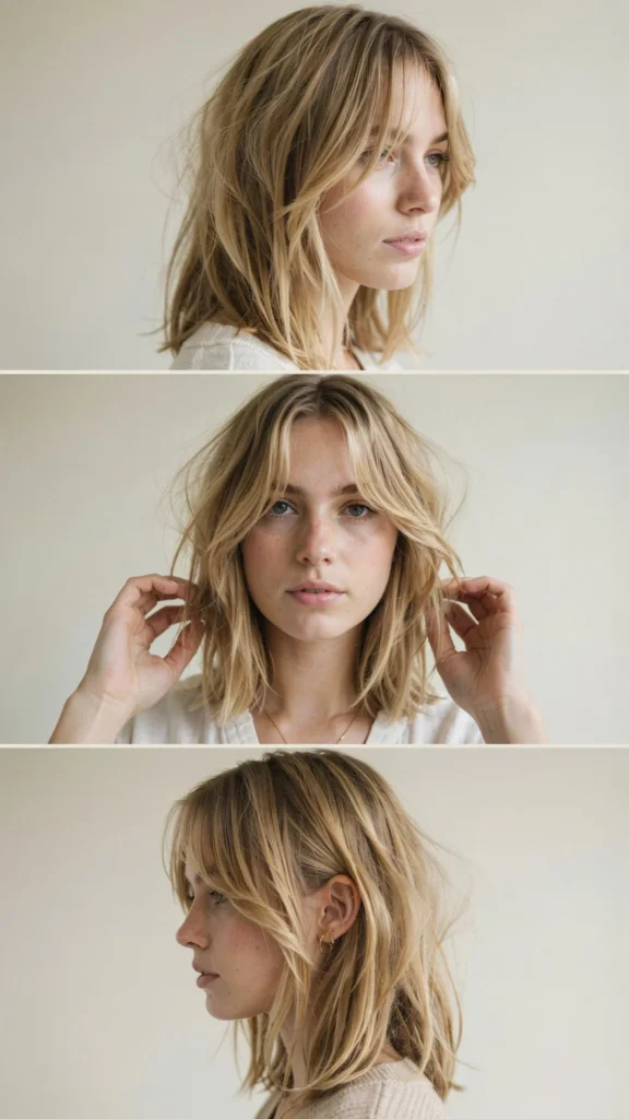 Choppy Long Layers With Wispy Front Bangs