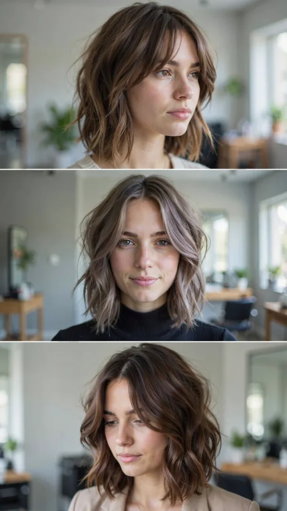 Chin-Length Shaggy Bob
