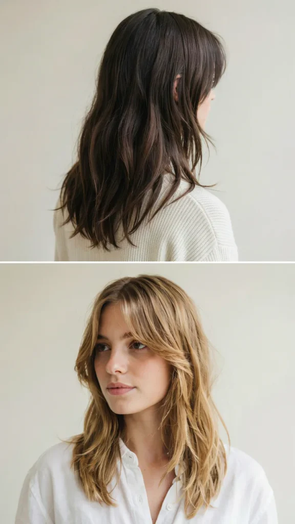 Long Shag With No Bangs