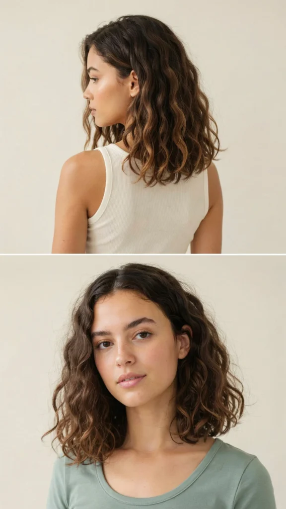 6. Long Bob Curly Layers