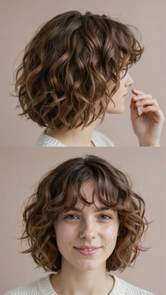 Curly Razor Cut Layers