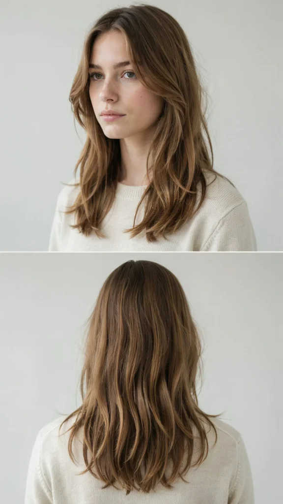 Choppy Long Layers With Chin-Length Front Pieces