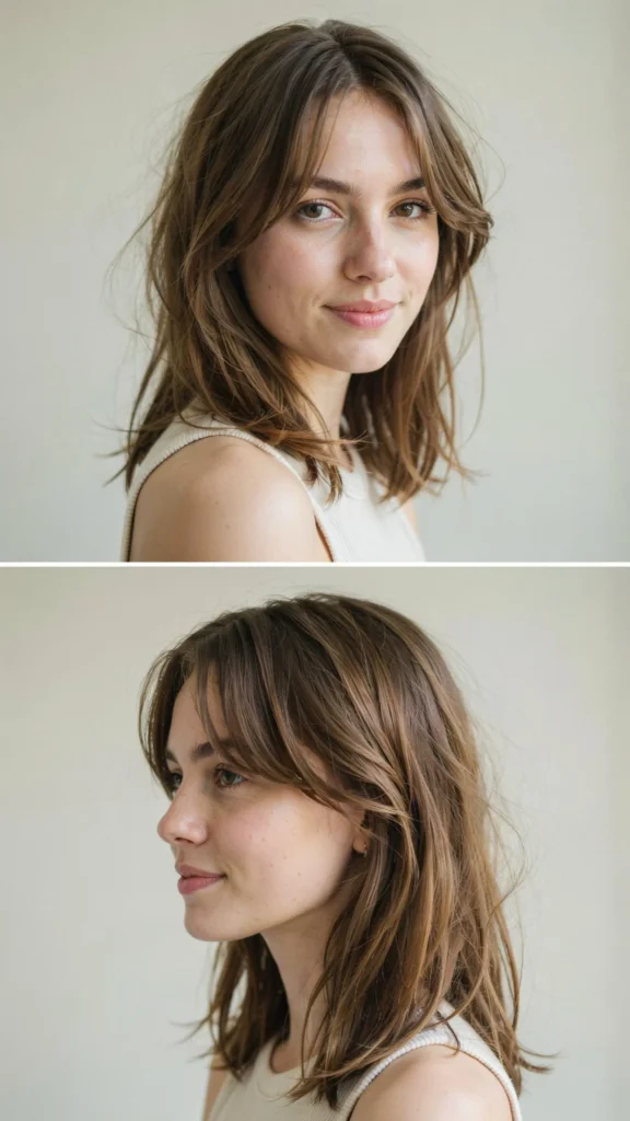  Medium Hush Cut With Edgy Layers