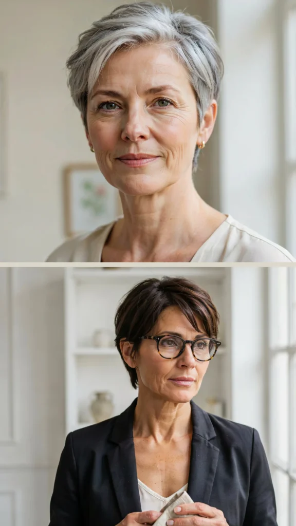 8. Classic Short Pixie with Clean Sides