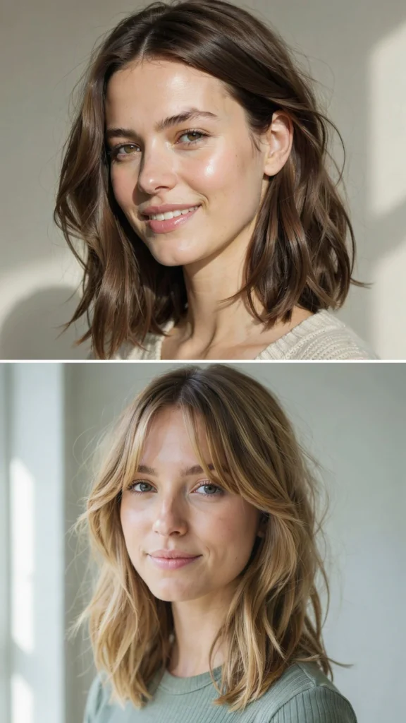 8. Medium Layered Cut for Thick Hair
