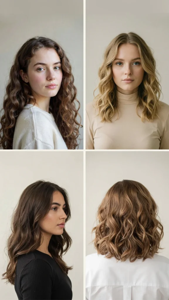 Curly U-Cut for Long Hair