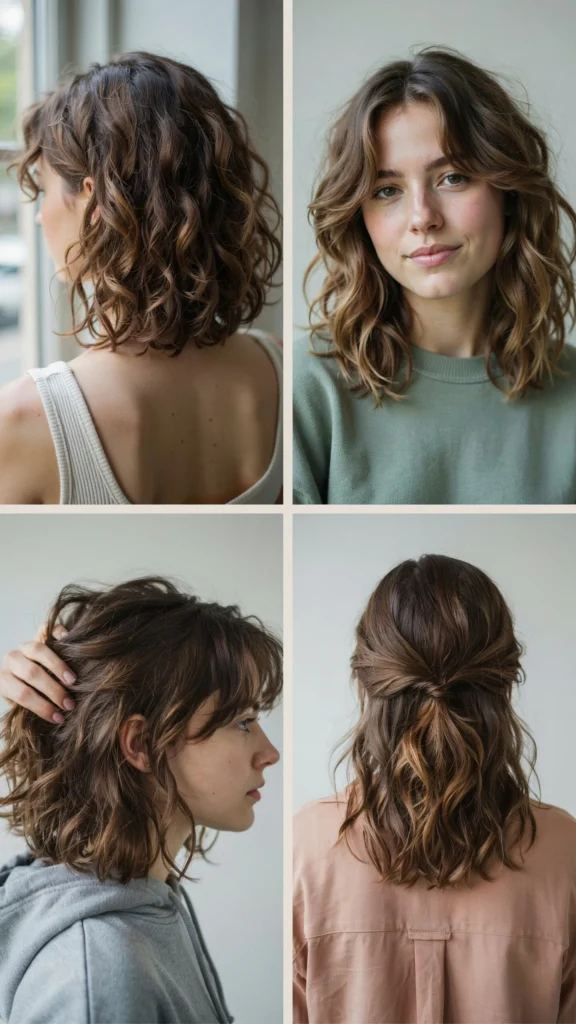 12. Messy Curly Medium Layers