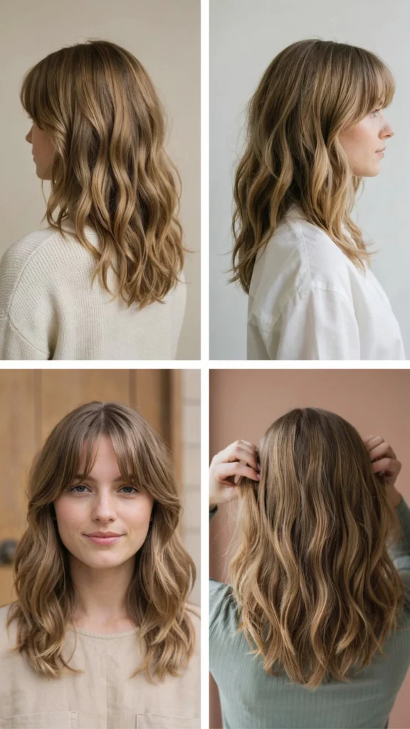 14. Curly Layers With Wispy Bangs