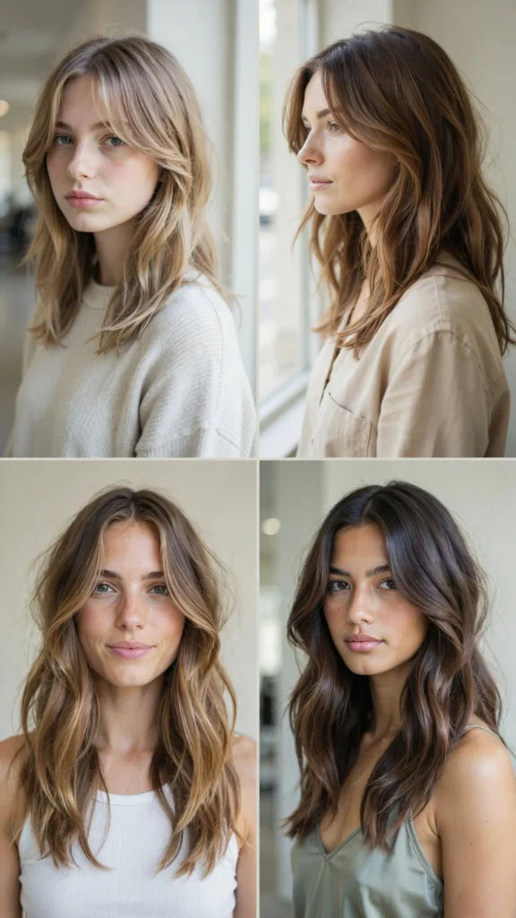 Long Choppy Layers With Wispy Face-Framing Ends