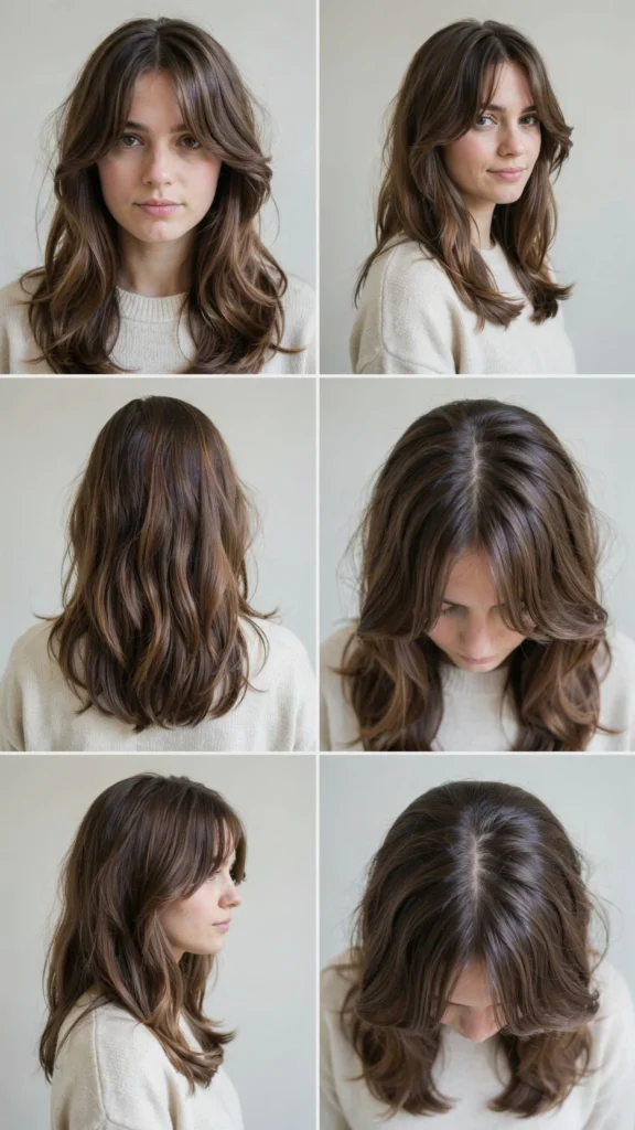 Long Brunette Butterfly Layers