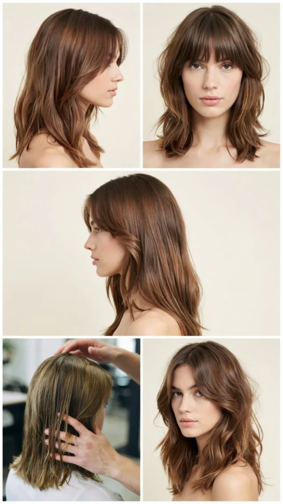 Choppy Long Layers With Cheekbone-Length Pieces