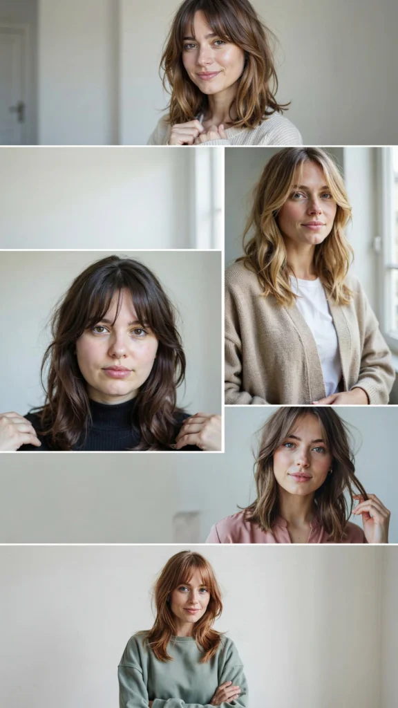  Wispy Bangs With Medium Hair