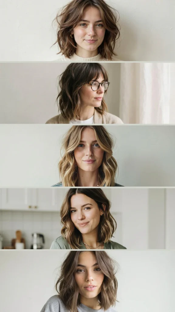Shoulder-Length Cut With Textured Ends