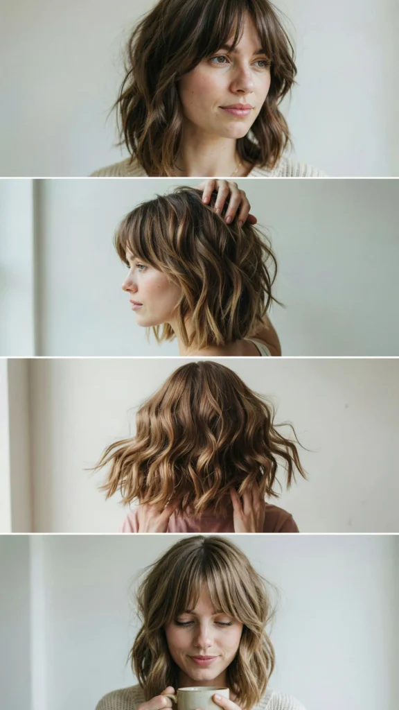 Short Wavy Shag Haircut