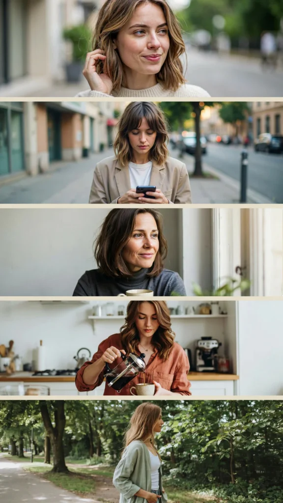 32. Medium Layered Haircut for Busy Women