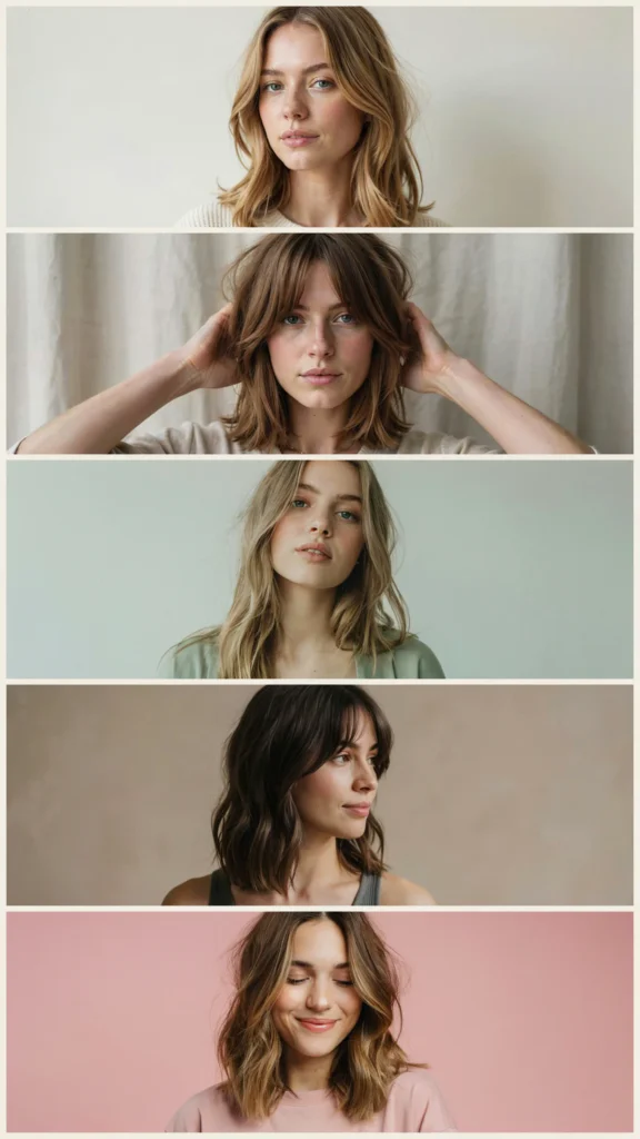 Curtain Bangs With Medium Hair