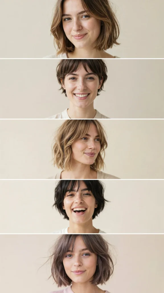 Short Hair With Wispy Bangs