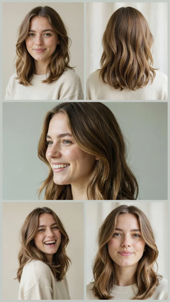 Side Part Layered Hair with Volume Crown