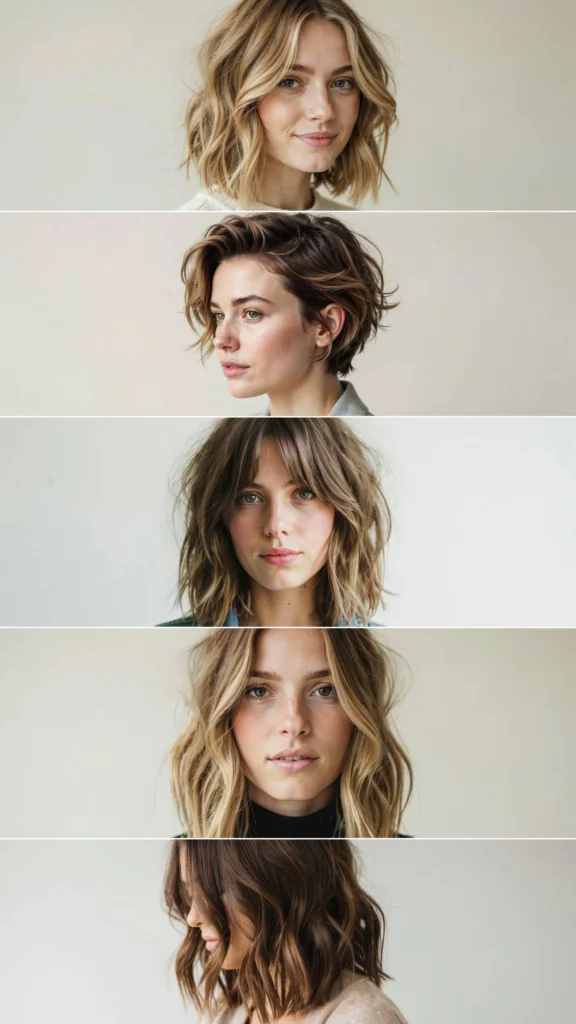 Short Wavy Layers With Highlights