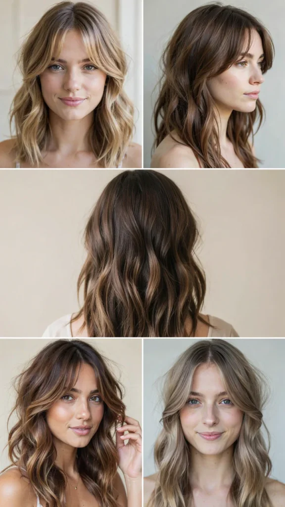 Wavy Layers With Soft Bangs