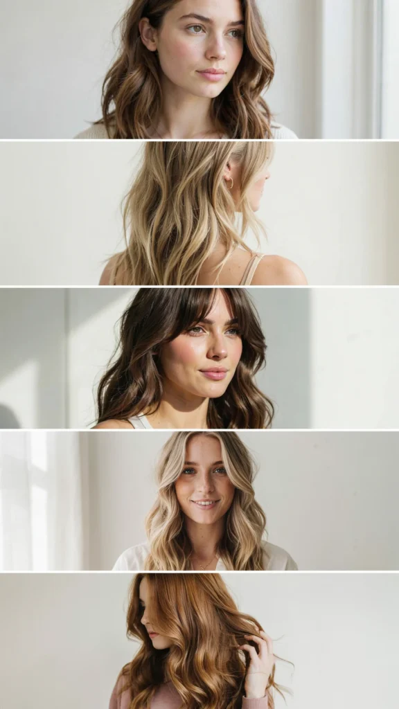  Long Wavy Cut With Feathered Ends