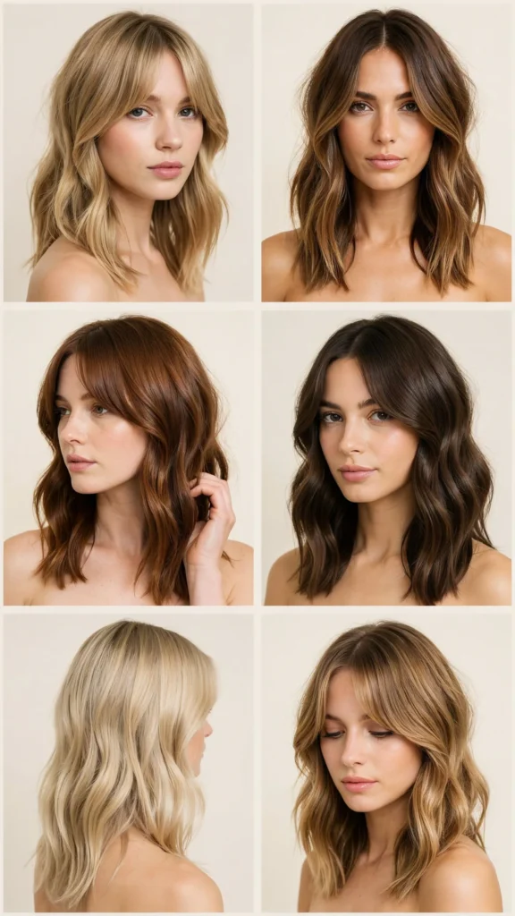 Glam Wavy Layers With Curtain Bangs