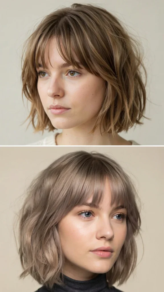 Short Shag With Micro Bangs