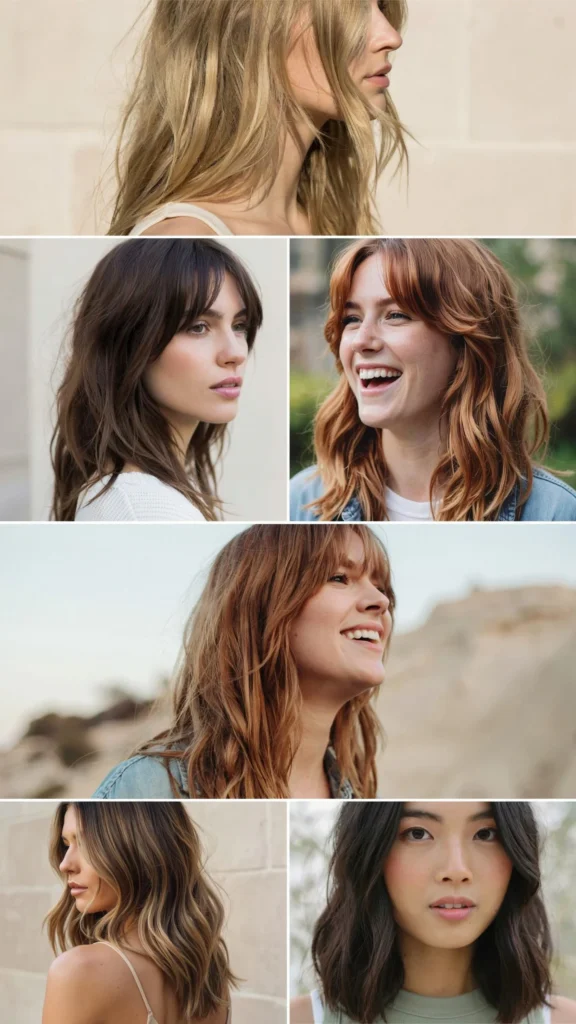 Long Choppy Layers With Textured Beach Waves