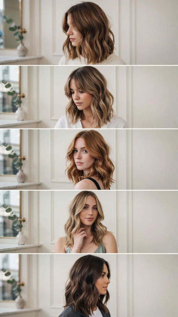 Textured Medium Wavy Lob