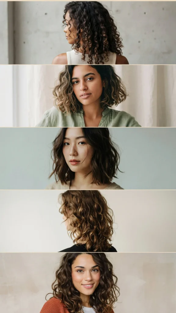 25. Natural Curly Medium Layers