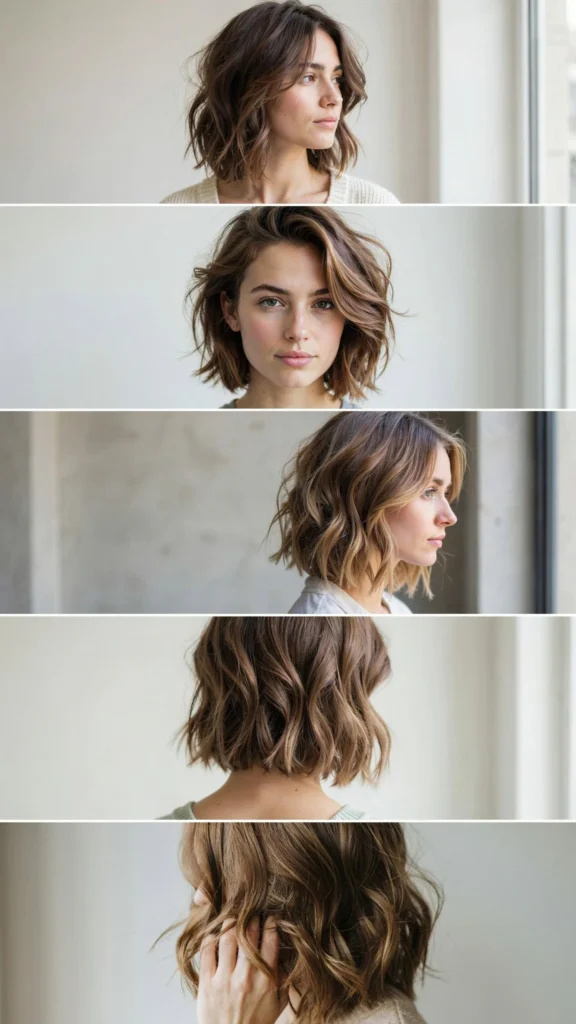  Short Wavy Layers With Messy Texture