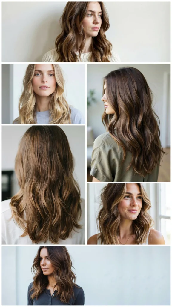 Long Wavy Layers With Natural Texture