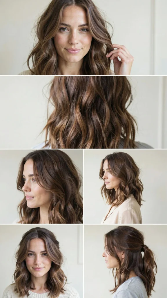  Long Textured Layers for Thick Hair