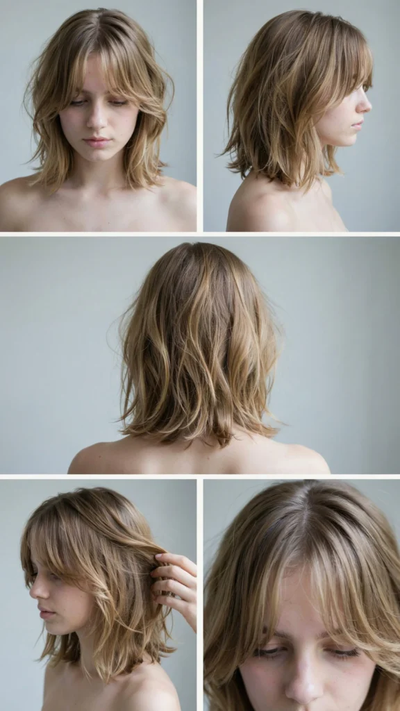 15. Choppy Medium Wolf Cut With Face Framing